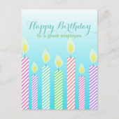 Gefeliciteerd met je verjaardag aan een geweldige  briefkaart (Voorkant)