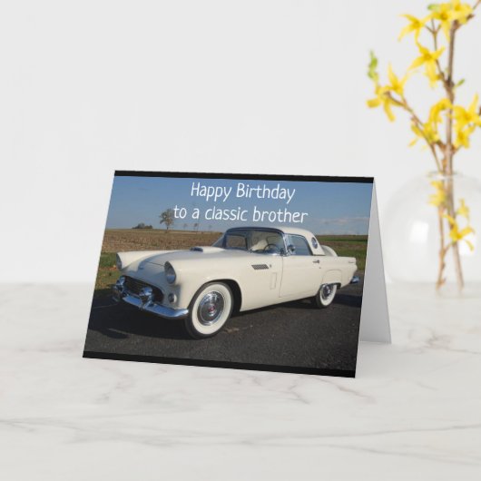 "GEFELICITEERD MET JE VERJAARDAG" AAN EEN "KLASSIE KAART (Gele Bloem)