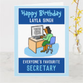 Gefeliciteerd met je verjaardag aan een minister A Kaart (Gele Bloem)