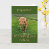 "GEFELICITEERD MET JE VERJAARDAG" AAN MIJN **BROER KAART (Gele Bloem)