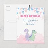 Gefeliciteerd met je verjaardag aan mijn Kompaan W Briefkaart (Voorkant / Achterkant)