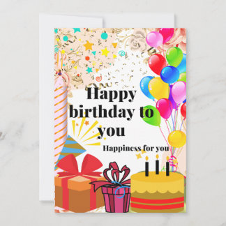 Gefeliciteerd met je verjaardag aankondiging