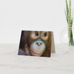 Gefeliciteerd met je verjaardag aap! kaart