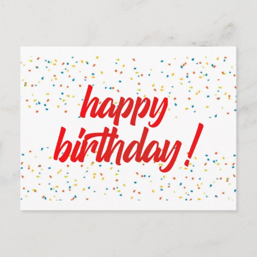 GEFELICITEERD MET JE VERJAARDAG ANSICHTKAART BRIEFKAART (Voorkant)