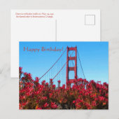 Gefeliciteerd met je verjaardag! Ansichtkaart Briefkaart (Voorkant / Achterkant)