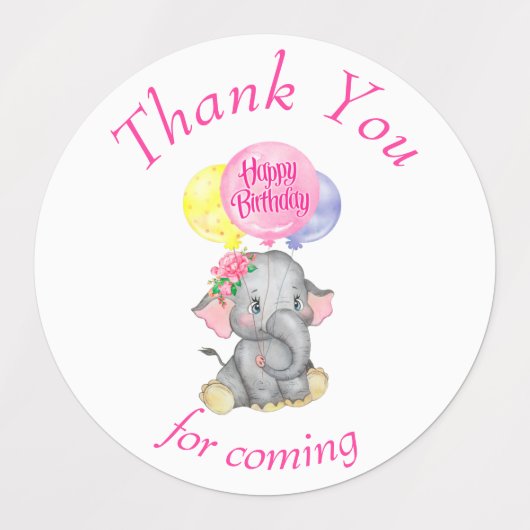 Gefeliciteerd met je verjaardag, bedankt labels (Design 2)