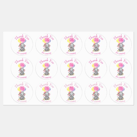 Gefeliciteerd met je verjaardag, bedankt labels (Vel)