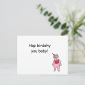 Gefeliciteerd met je verjaardag Big Baby! Briefkaart (Staand voorkant)