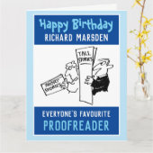 Gefeliciteerd met je verjaardag bij een Proofreade Kaart (Gele Bloem)