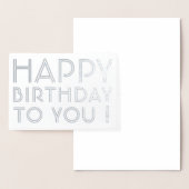 "Gefeliciteerd met je verjaardag!" Blanco binnenka Folie Kaarten (Display)