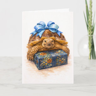 Gefeliciteerd met je verjaardag Blauwe Waterverf S Kaart
