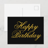 Gefeliciteerd met je verjaardag briefkaart (Voorkant / Achterkant)