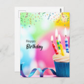 Gefeliciteerd met je verjaardag briefkaart (Voorkant / Achterkant)