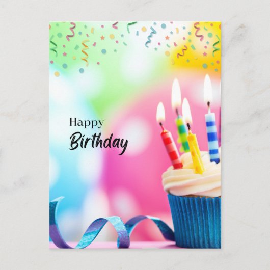 Gefeliciteerd met je verjaardag briefkaart (Voorkant)