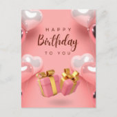 Gefeliciteerd met je verjaardag briefkaart (Voorkant)