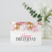 Gefeliciteerd met je verjaardag briefkaart (Staand voorkant)