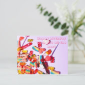 Gefeliciteerd met je verjaardag briefkaart (Staand voorkant)