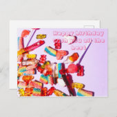 Gefeliciteerd met je verjaardag briefkaart (Voorkant / Achterkant)