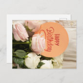 GEFELICITEERD MET JE VERJAARDAG BRIEFKAART (Voorkant / Achterkant)