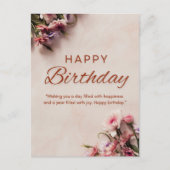 Gefeliciteerd met je verjaardag briefkaart (Voorkant)