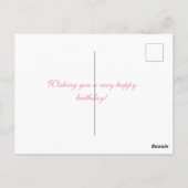 Gefeliciteerd met je verjaardag,  briefkaart (Achterkant)