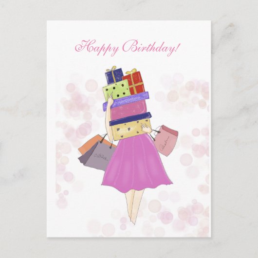 Gefeliciteerd met je verjaardag,  briefkaart (Voorkant)