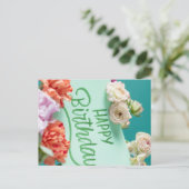 GEFELICITEERD MET JE VERJAARDAG BRIEFKAART (Staand voorkant)