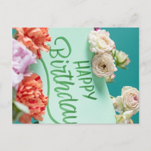 GEFELICITEERD MET JE VERJAARDAG BRIEFKAART (Voorkant)