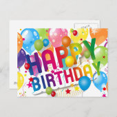 Gefeliciteerd met je verjaardag briefkaart