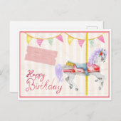 Gefeliciteerd met je verjaardag briefkaart (Voorkant / Achterkant)