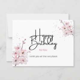 Gefeliciteerd met je verjaardag briefkaart