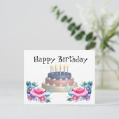 Gefeliciteerd met je verjaardag briefkaart (Staand voorkant)