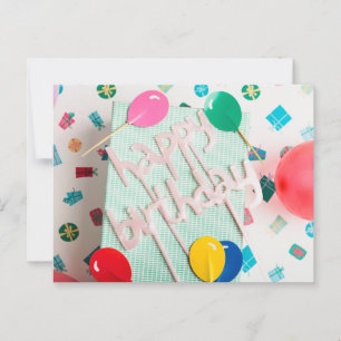 GEFELICITEERD MET JE VERJAARDAG BRIEFKAART
