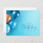 Gefeliciteerd met je verjaardag briefkaart (Voorkant / Achterkant)