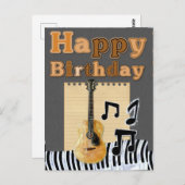 Gefeliciteerd met je verjaardag briefkaart (Voorkant / Achterkant)