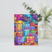 GEFELICITEERD MET JE VERJAARDAG BRIEFKAART (Staand voorkant)