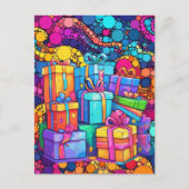 GEFELICITEERD MET JE VERJAARDAG BRIEFKAART (Voorkant)