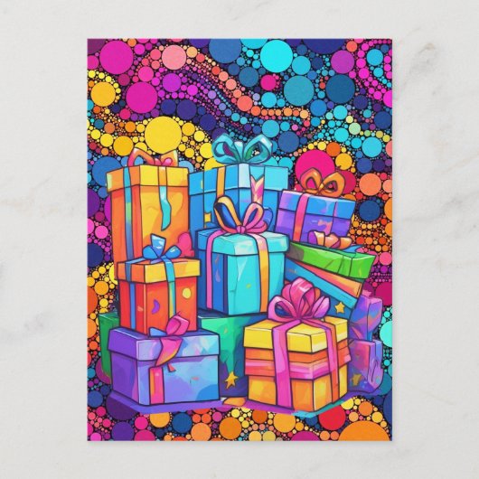 GEFELICITEERD MET JE VERJAARDAG BRIEFKAART (Voorkant)