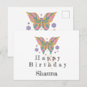 Gefeliciteerd met je verjaardag briefkaart (Voorkant / Achterkant)