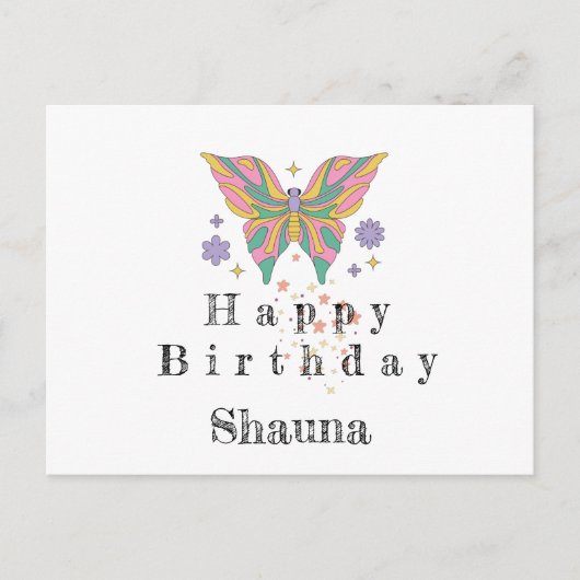 Gefeliciteerd met je verjaardag briefkaart (Voorkant)