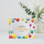 Gefeliciteerd Met Je Verjaardag Briefkaart (Staand voorkant)