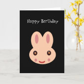 Gefeliciteerd met je verjaardag: Bunny Kaart (Gele Bloem)