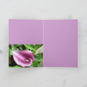 Gefeliciteerd met je verjaardag - Calla lelie Kaart (Binnen)