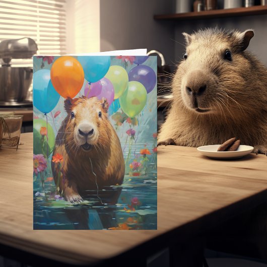 Gefeliciteerd met je verjaardag Capybara Kaart