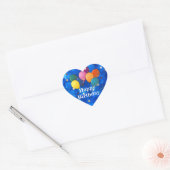 "Gefeliciteerd met je verjaardag", Celebration Bal Hart Sticker (Envelop)