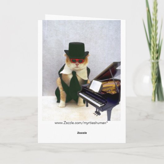 Gefeliciteerd met je verjaardag, coole kat! kaart (Achterkant)