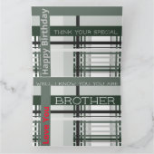 Gefeliciteerd met je verjaardag, de beste broer oo kaart (Binnen)