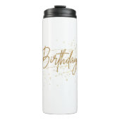 Gefeliciteerd met je verjaardag die altijd helder  thermosbeker (Voorkant)
