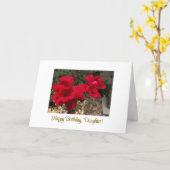 Gefeliciteerd met je verjaardag, dochter kaart (Gele Bloem)