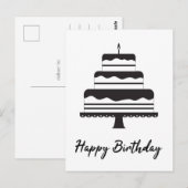 Gefeliciteerd met je verjaardag | Drie verdiepinge Briefkaart (Voorkant / Achterkant)